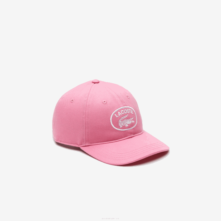 Lacoste Contrast Eyelets Adjustable Cap 646T2169 Pink 2R3 Kids
