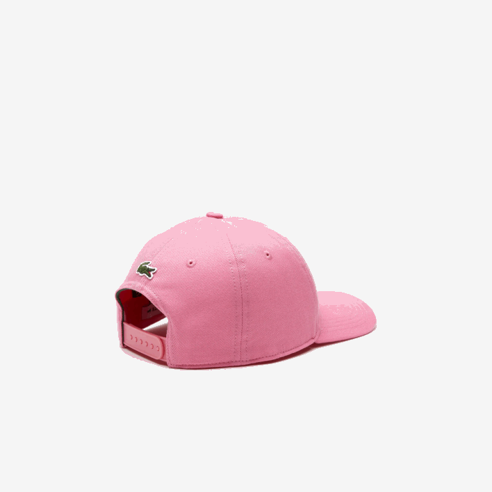 Lacoste Contrast Eyelets Adjustable Cap 646T2169 Pink 2R3 Kids