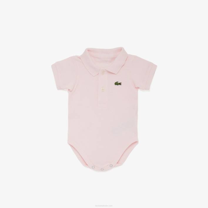 Lacoste Baby Organic Cotton Pique Onesie Box Set 646T2987 Light Pink T03 Kids