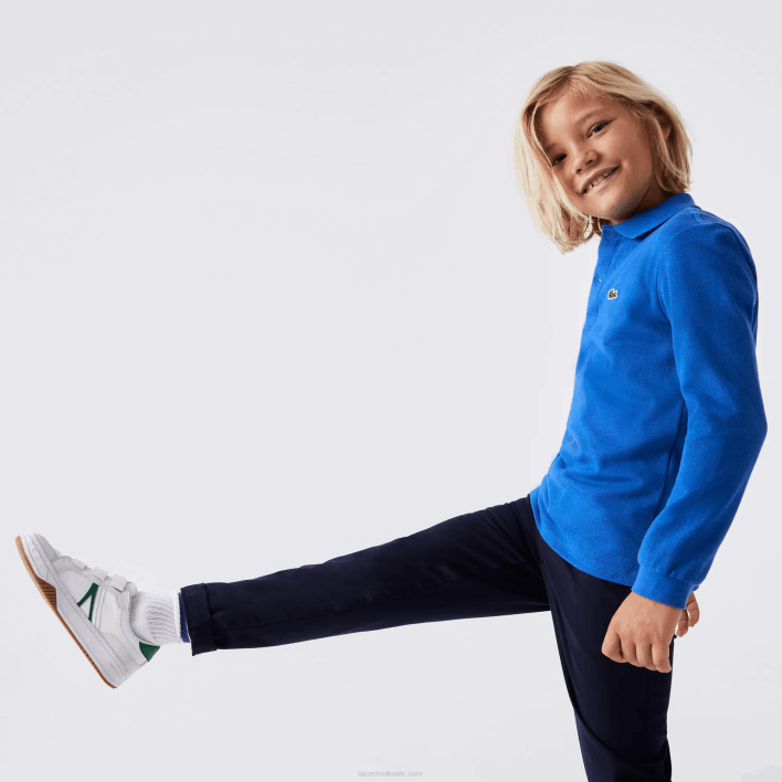 Lacoste Regular Fit Petit Pique Polo 646T2943 Blue K1Q Kids
