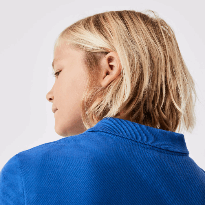 Lacoste Regular Fit Petit Pique Polo 646T2943 Blue K1Q Kids