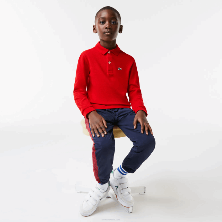 Lacoste Regular Fit Petit Pique Polo 646T2952 Red 240 Kids