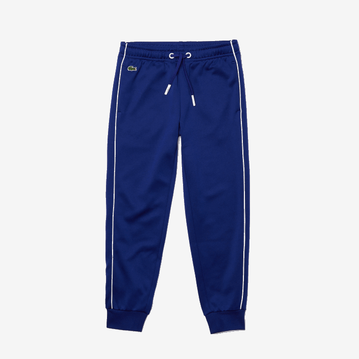 Lacoste Heritage Fleece Jogging Pants 646T3228 Blue White EMJ Boys