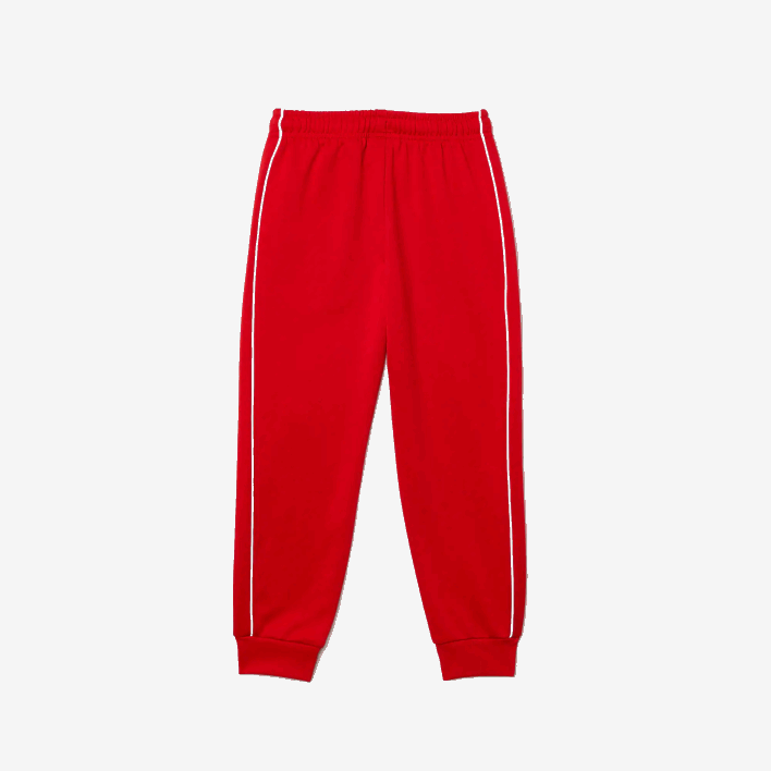 Lacoste Heritage Fleece Jogging Pants 646T3229 Red White C9U Boys