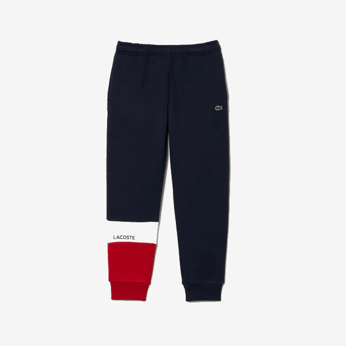 Lacoste Branded Trackpants 646T3215 Navy Blue White Red LAW Kids