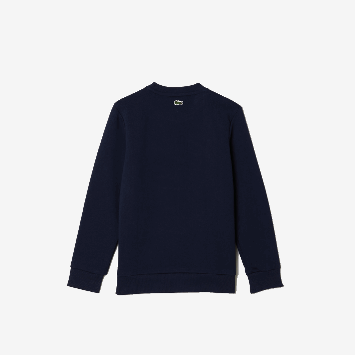 Lacoste Contrast Branded Colorblock Sweatshirt 646T3056 Navy Blue 166 Kids
