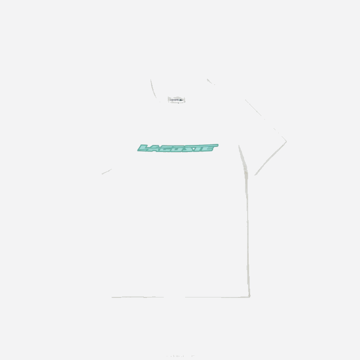 Lacoste Cotton Jersey T-Shirt with Contrast Marking 646T3014 White 001 Kids