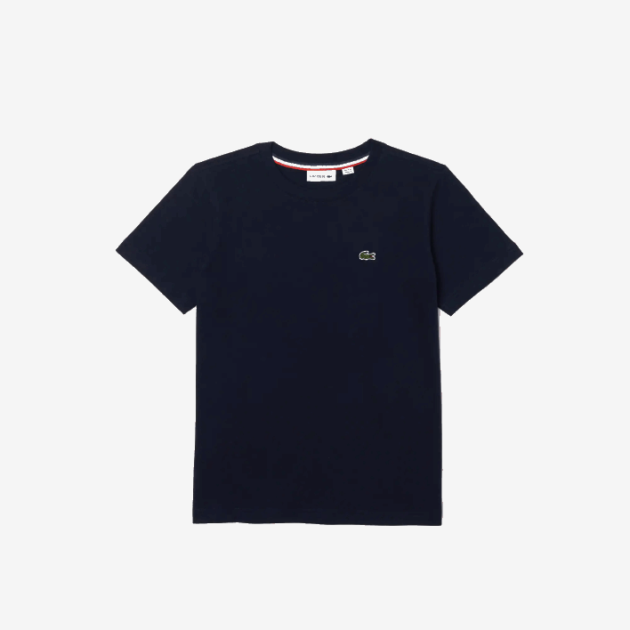 Lacoste Crew Neck Cotton Jersey T-Shirt 646T2998 Navy Blue 166 Kids