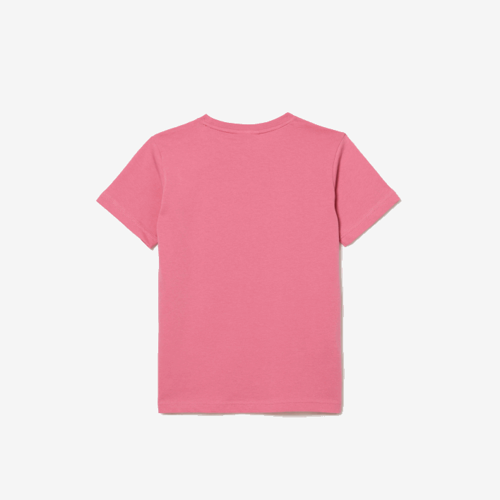 Lacoste Crew Neck Cotton Jersey T-Shirt 646T3011 Pink 2R3 Kids