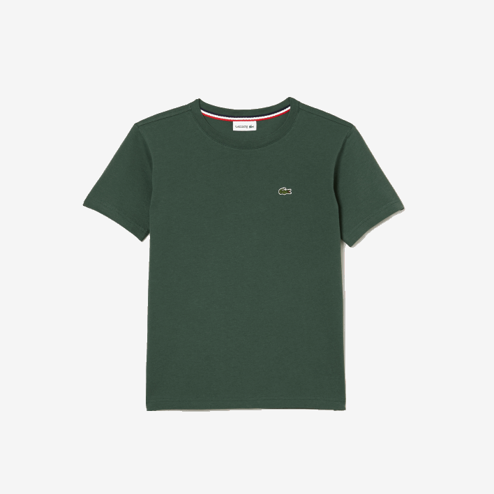 Lacoste Crew Neck Cotton Jersey T-Shirt 646T3149 Green 5HX Kids