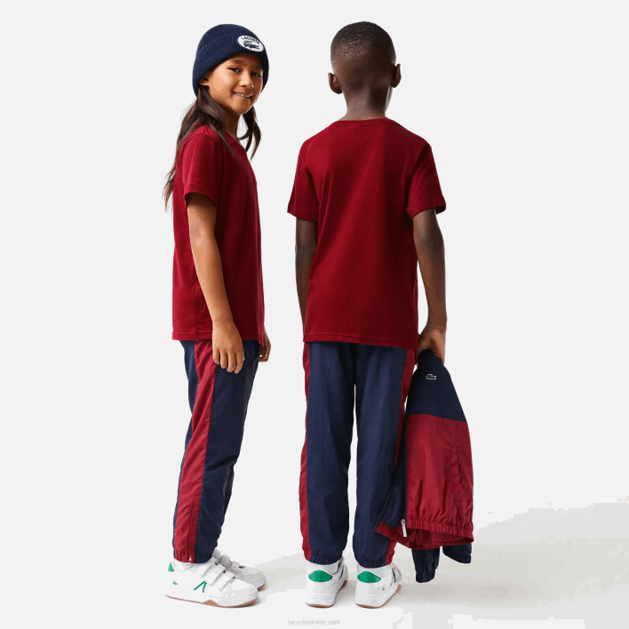 Lacoste Crew Neck Cotton Jersey T-Shirt 646T3165 Bordeaux YPW Kids