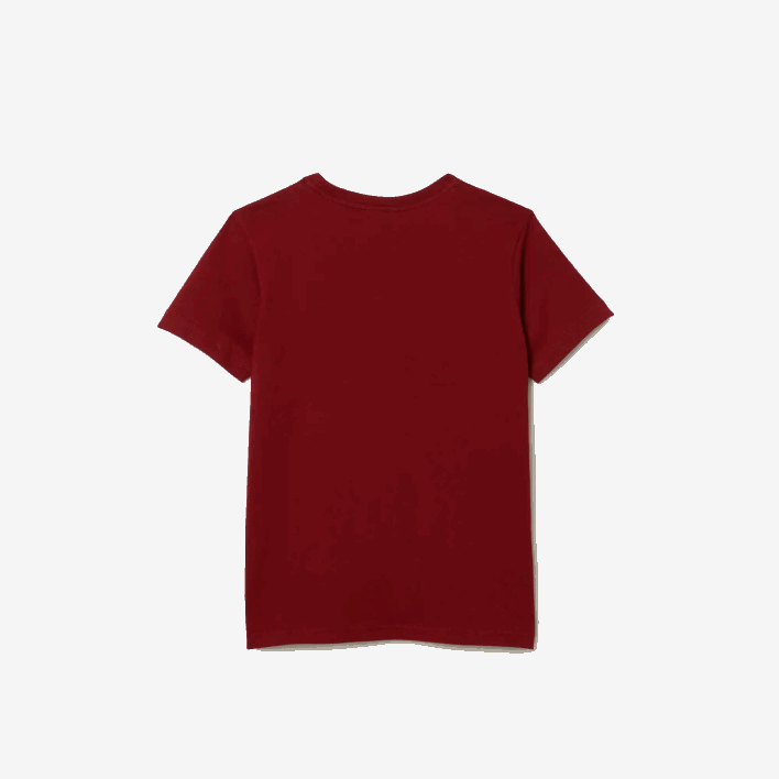 Lacoste Crew Neck Cotton Jersey T-Shirt 646T3165 Bordeaux YPW Kids