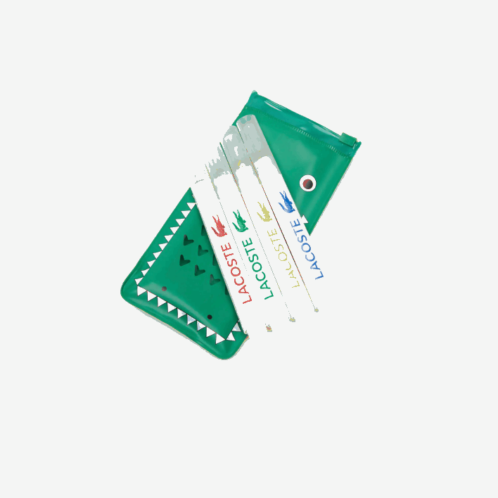 Lacoste Custom Print Organic Cotton T-Shirt 646T3136 White 001 Kids