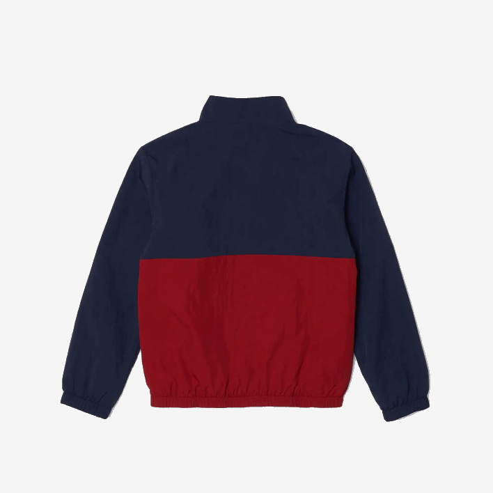 Lacoste High-Neck Colorblock Jacket 646T3219 Navy Blue Bordeaux LUB Kids