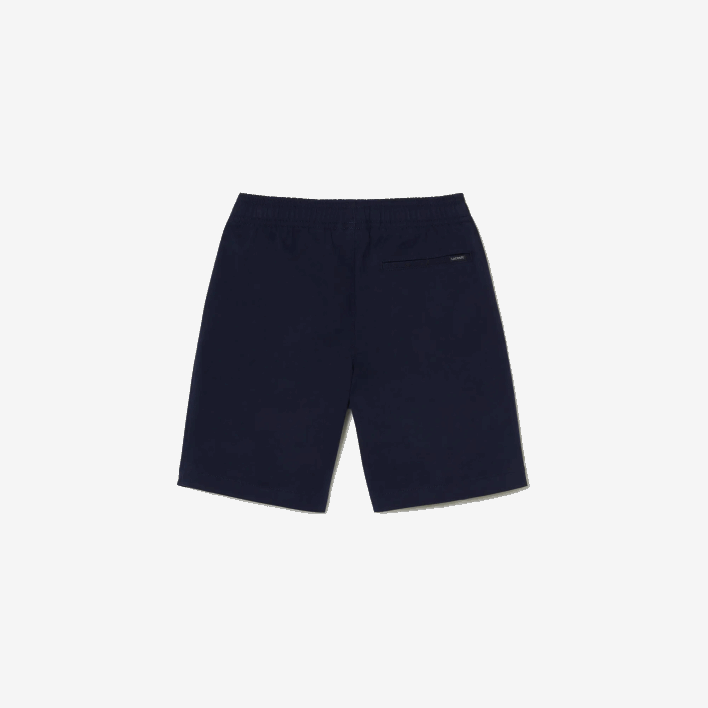 Lacoste Lightweight Cotton Gabardine Bermuda Shorts 646T3106 Navy Blue 166 Boys