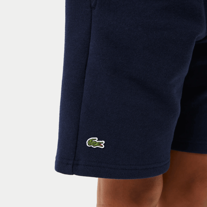 Lacoste Organic Brushed Cotton Fleece Shorts 646T3100 Navy Blue 166 Kids