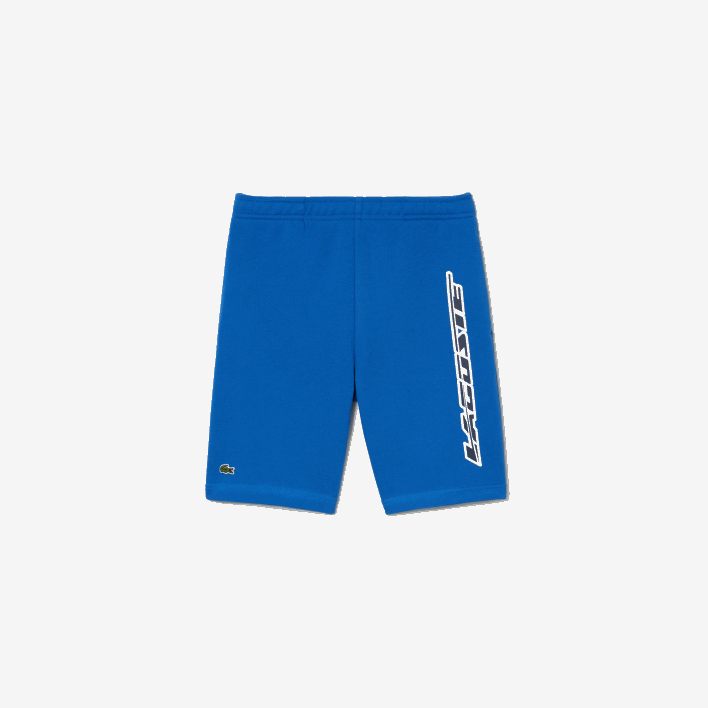 Lacoste Organic Cotton Contrast Branding Shorts 646T3087 Blue KXB Boys