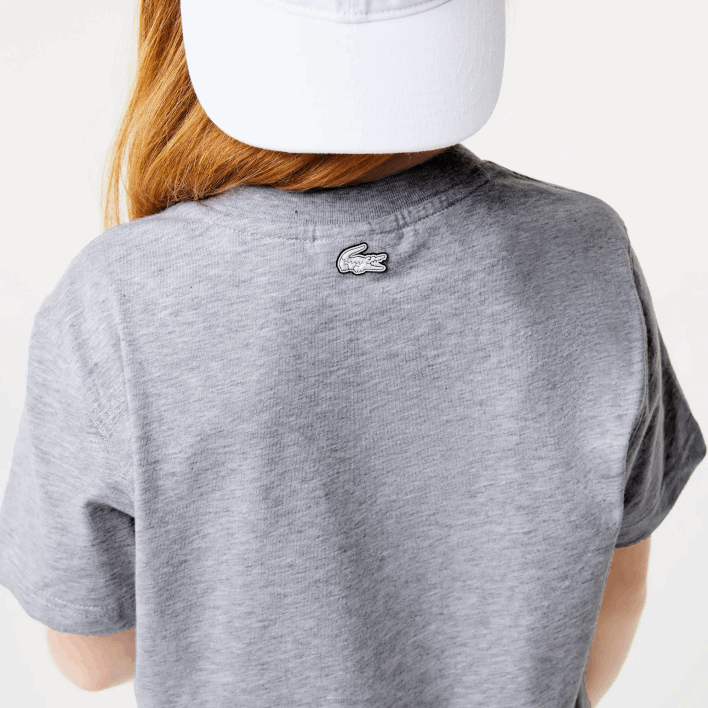 Lacoste Oversized Nautical Style T-Shirt 646T3143 Grey Chine CCA Kids