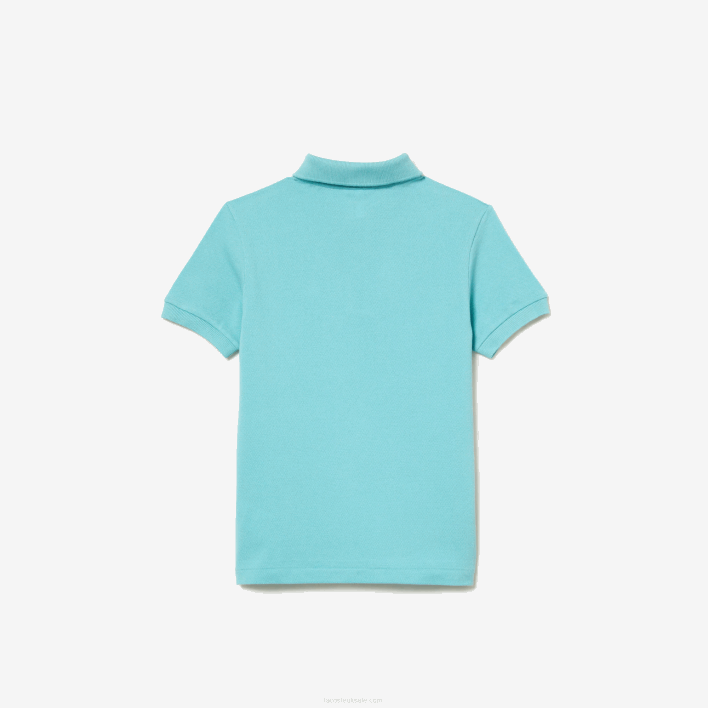 Lacoste Regular Fit Petit Pique Polo 646T2999 Turquoise BVG Kids