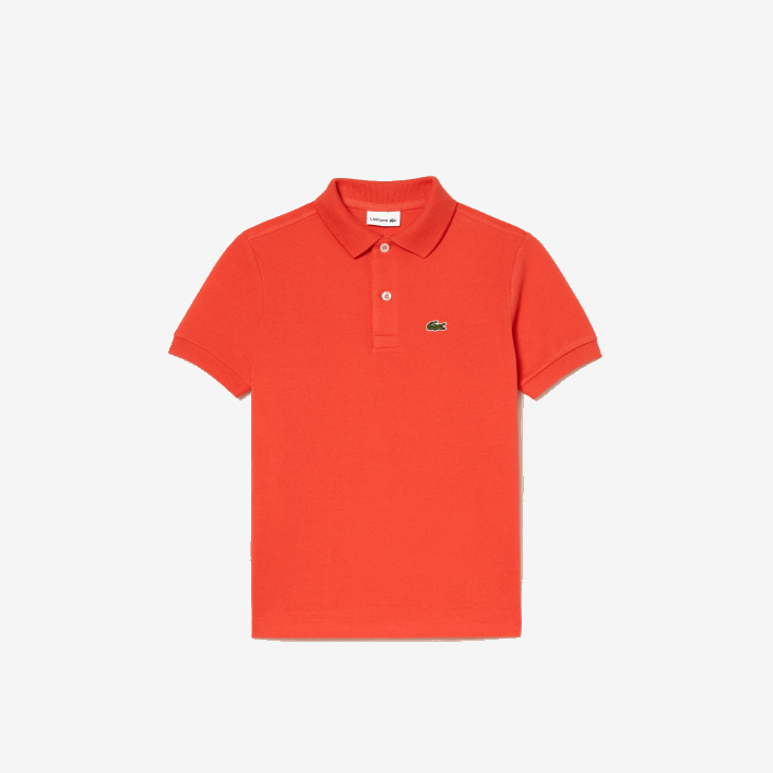 Lacoste Regular Fit Petit Pique Polo 646T3007 Orange 02K Kids