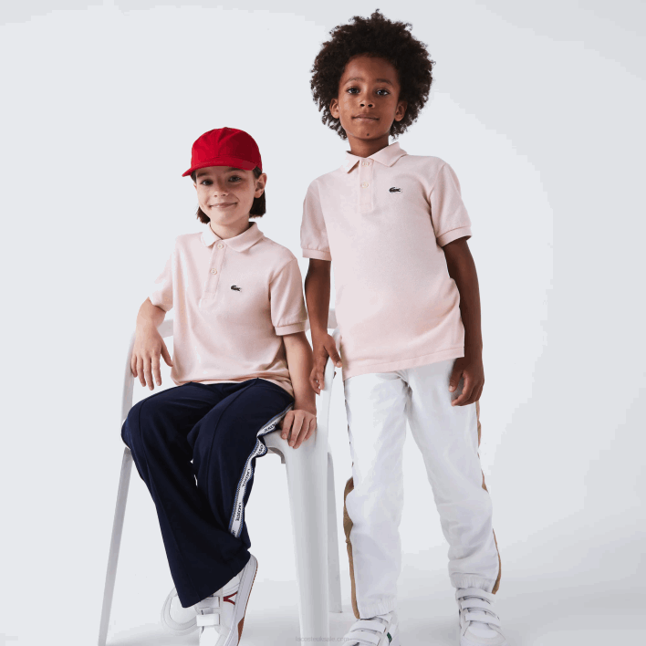 Lacoste Regular Fit Petit Pique Polo 646T3122 Light Pink ADY Kids