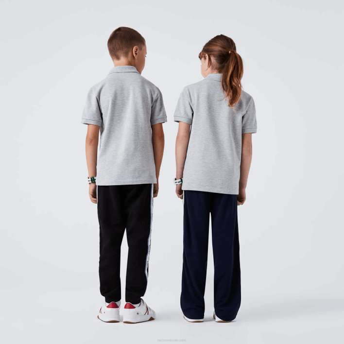Lacoste Regular Fit Petit Pique Polo 646T3126 Grey Chine CCA Kids