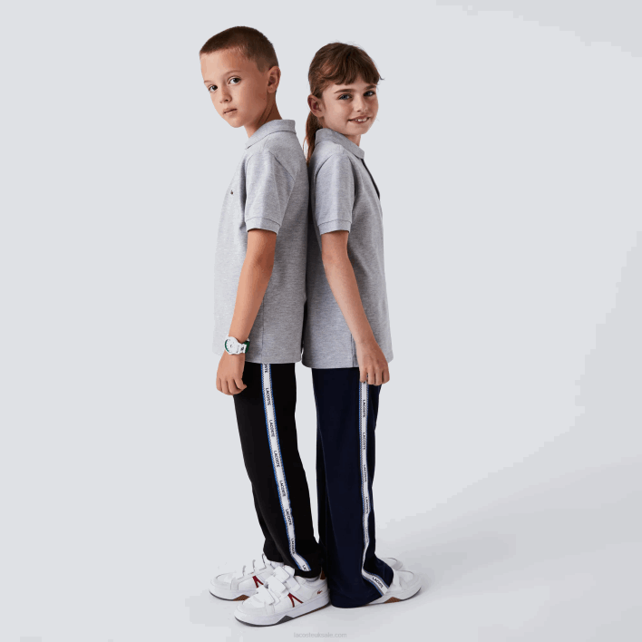 Lacoste Regular Fit Petit Pique Polo 646T3126 Grey Chine CCA Kids