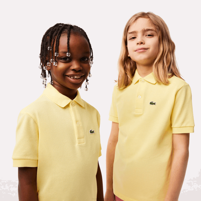 Lacoste Regular Fit Petit Pique Polo 646T3131 Yellow 107 Kids