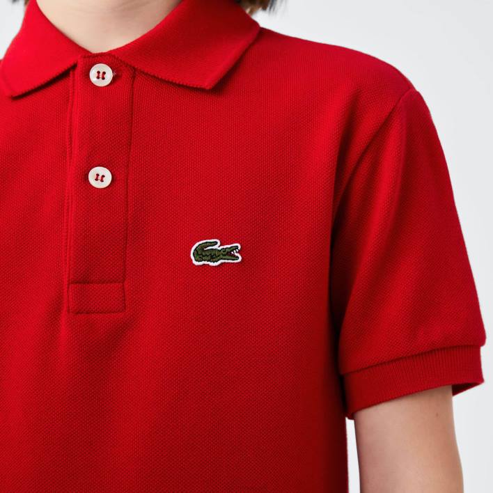 Lacoste Regular Fit Petit Pique Polo 646T3135 Red 240 Kids