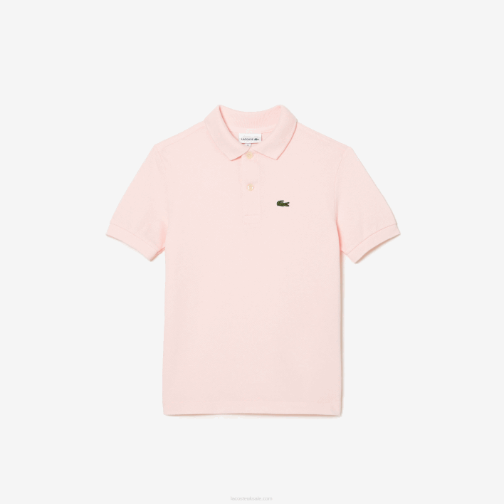 Lacoste Regular Fit Petit Pique Polo 646T3137 Light Pink T03 Kids