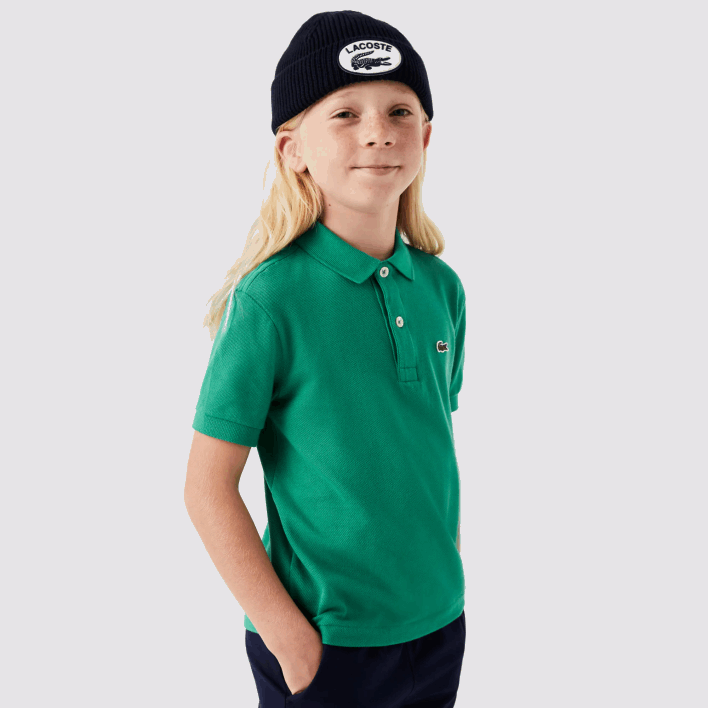 Lacoste Regular Fit Petit Pique Polo 646T3155 Green HD2 Kids