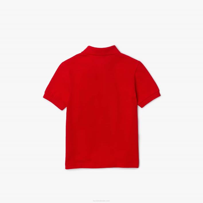 Lacoste Regular Fit Petit Pique Polo 646T3171 Red WTU Kids