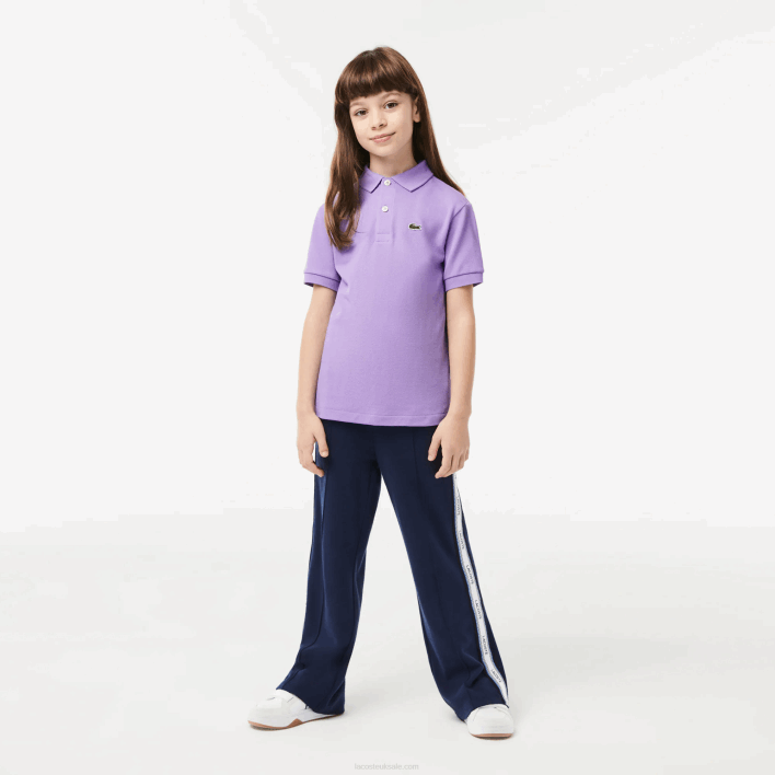 Lacoste Regular Fit Petit Pique Polo 646T3181 Purple GFU Kids
