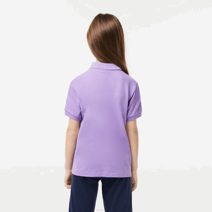 Lacoste Regular Fit Petit Pique Polo 646T3181 Purple GFU Kids