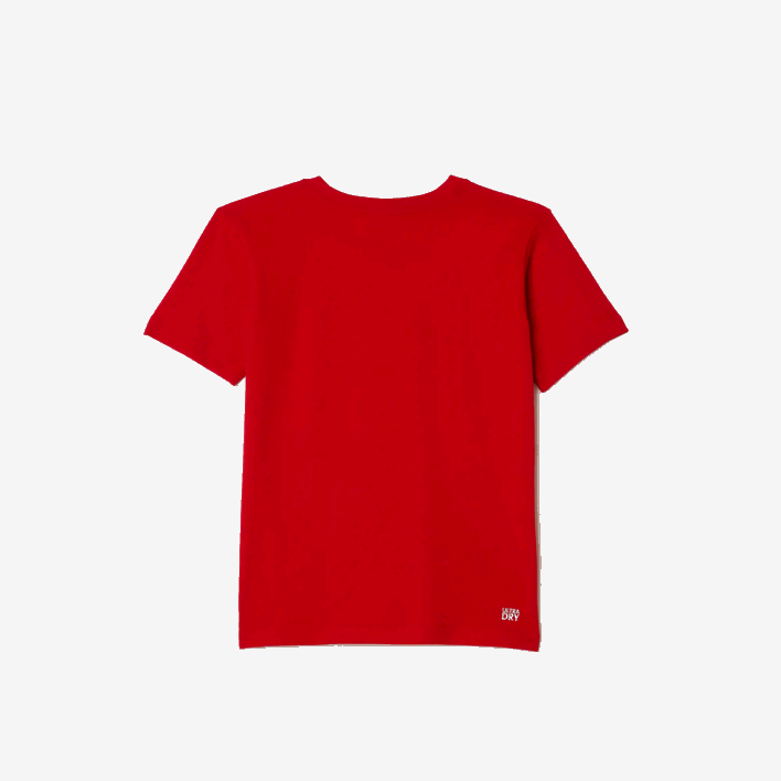 Lacoste SPORT Breathable Cotton Blend T-Shirt 646T3025 Red 240 Boys