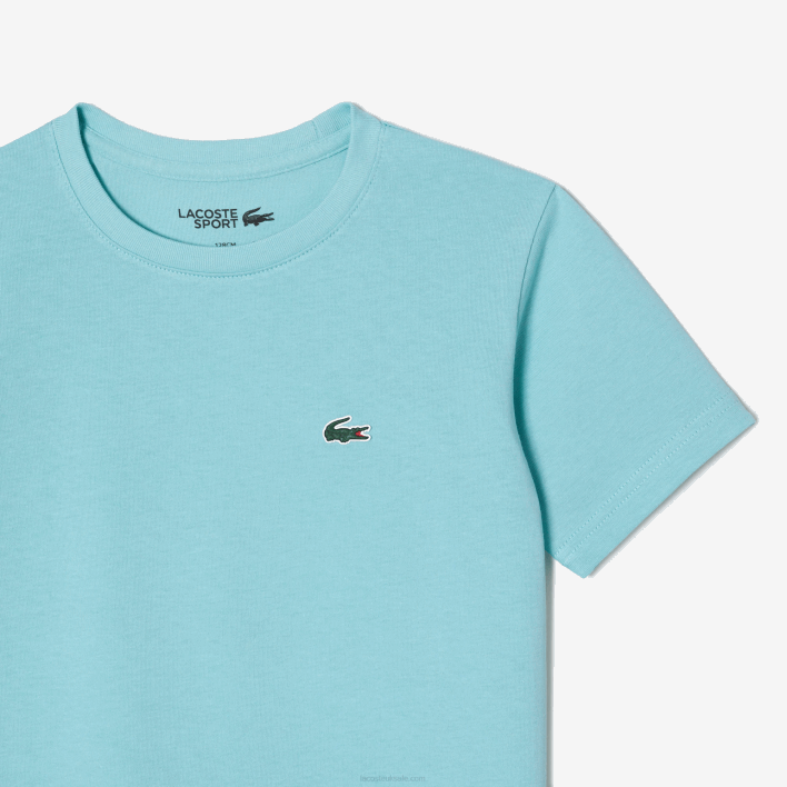 Lacoste SPORT Breathable Cotton Blend T-Shirt 646T3036 Mint LGF Boys
