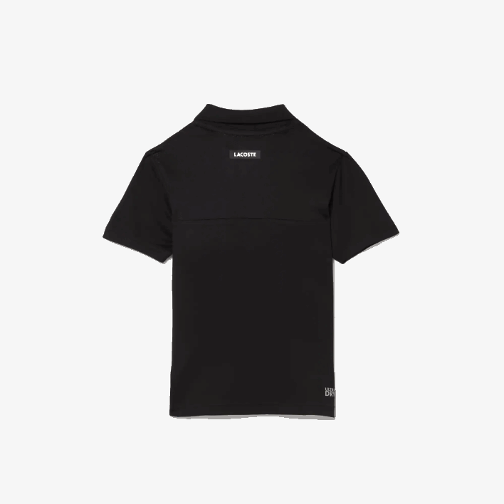 Lacoste SPORT Color-Block Tennis Polo 646T3150 Black Blue White 7KE Kids