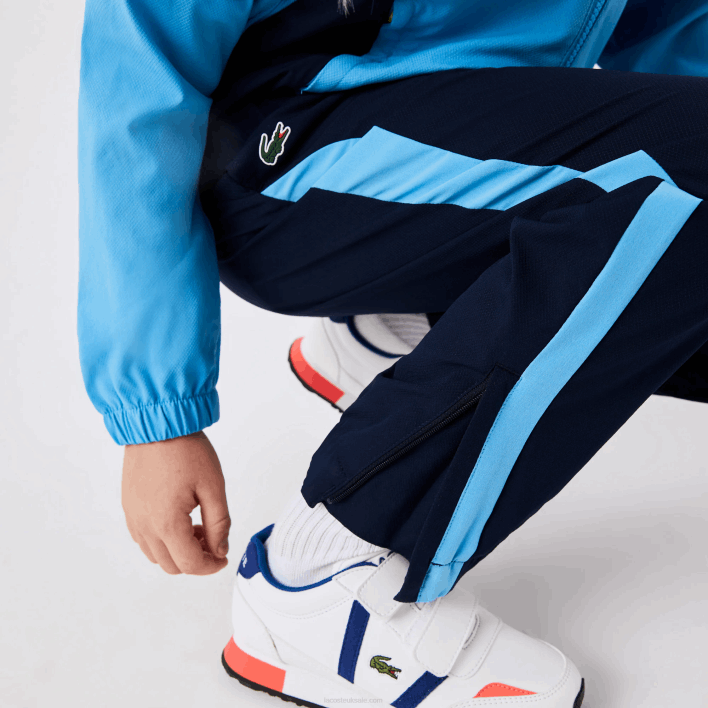Lacoste SPORT Color-Block Tennis Tracksuit 646T3186 Navy Blue Y25 Kids