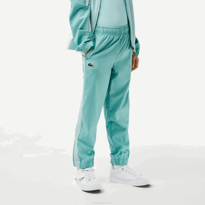 Lacoste Tennis Colorblock Jogger Set 646T3046 Light Green White Yellow XIA Boys