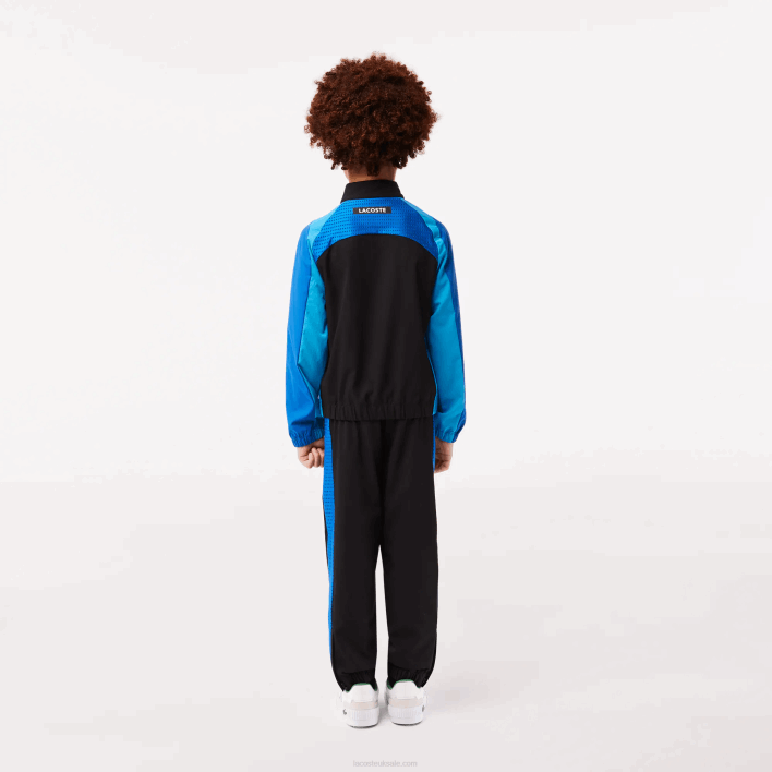 Lacoste Tennis Colorblock Jogger Set 646T3047 Black Blue Yellow AYF Boys