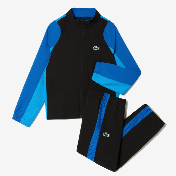Lacoste Tennis Colorblock Jogger Set 646T3047 Black Blue Yellow AYF Boys