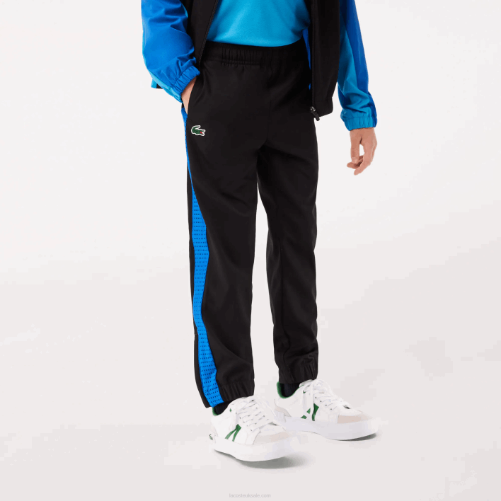 Lacoste Tennis Colorblock Jogger Set 646T3047 Black Blue Yellow AYF Boys
