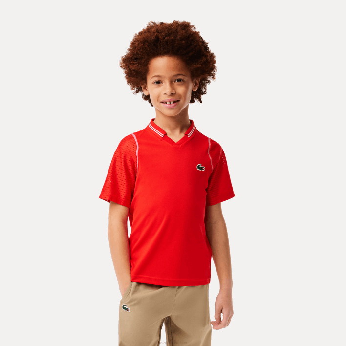 Lacoste Tennis x Daniil Medvedev Ultra-Dry Polo 646T3012 Red S5H Boys