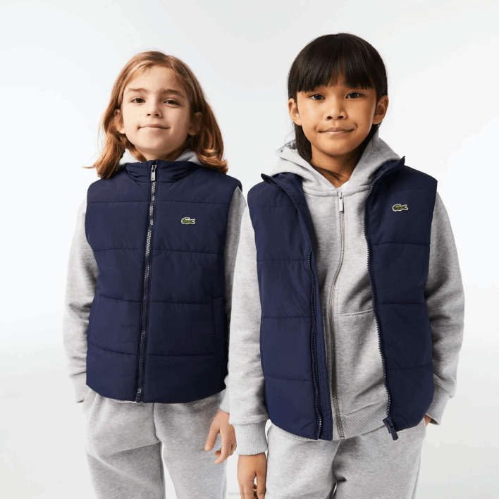 Lacoste Water-Repellent Vest 646T3213 Navy Blue 166 Kids