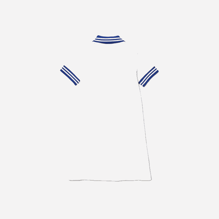 Lacoste Embroidery Pique Polo Dress 646T3295 White Blue NNV Girls