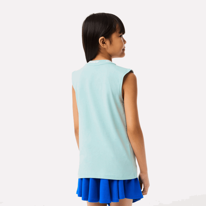 Lacoste Cotton Jersey Sleeveless T-Shirt 646T3016 Mint LGF Girls
