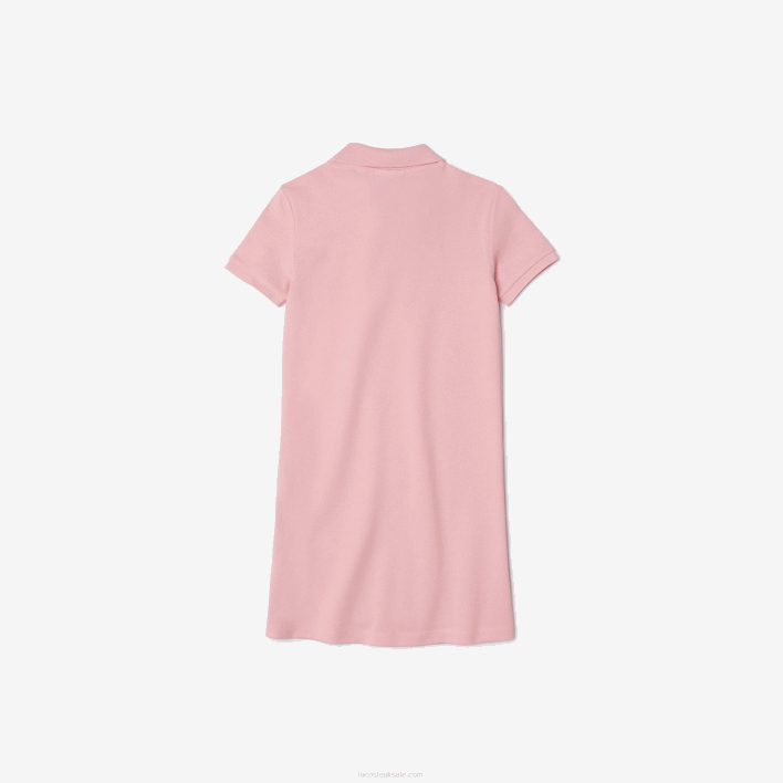 Lacoste x Minecraft Cotton Pique Polo Dress 646T3297 Pink 7SY Girls