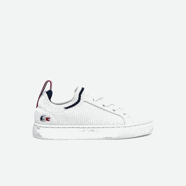 Lacoste La Piquee Textile Tricolor Sneakers 646T2994 White/Navy & Red 407 Infants