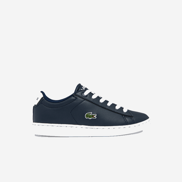 Lacoste Carnaby Synthetic Color Contrast Sneakers 646T3256 Navy & White 092 Kids