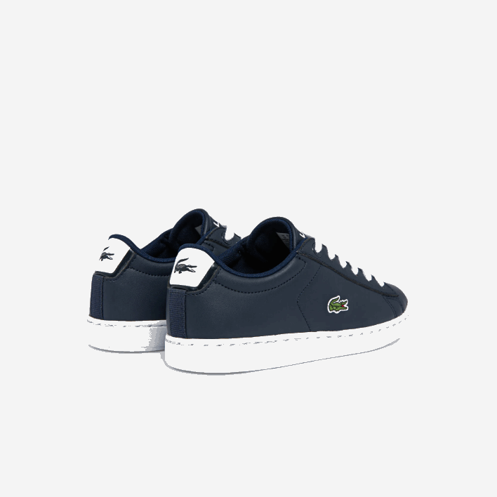 Lacoste Carnaby Synthetic Color Contrast Sneakers 646T3256 Navy & White 092 Kids